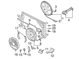 4B3121332 Genuine VW/Audi Engine Coolant Fan Temperature Switch Seal