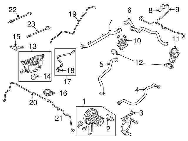 4G0201997BD Genuine VW/Audi Evaporative Emissions System Lines