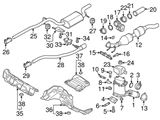 561253301A Genuine VW/Audi Exhaust Pipe Connector
