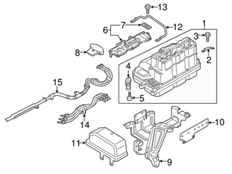 5C0971013B Genuine VW/Audi Drive Motor Battery Pack Control Module Wiring Harness