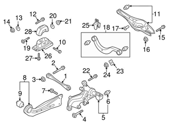 5Q0501529F Genuine VW/Audi Control Arm; Left Front, Right Front