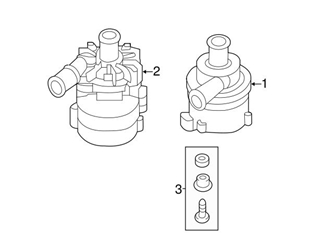 6R0965561A Genuine VW/Audi Auxiliary Water Pump