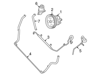 7B0422154 Genuine VW/Audi Power Steering Pump