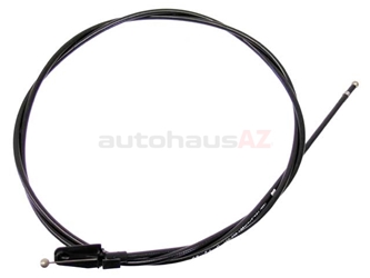 8E1823531D Genuine Audi Hood Release Cable; Front