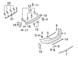 8H0971085 Genuine VW/Audi Parking Aid System Wiring Harness