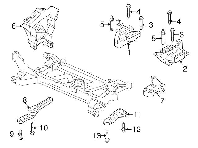 N91167101 Genuine VW/Audi Engine Mount Bolt