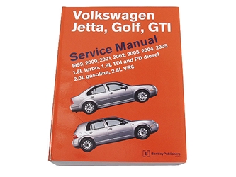 VW8000119 Robert Bentley Repair Manual - Book Version; 1999-2005 VW Golf, Jetta & GTI; OE Factory Authorized
