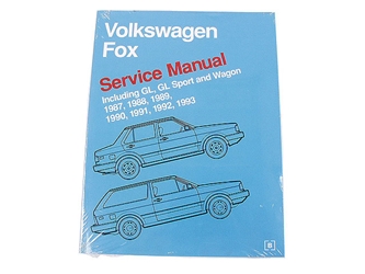 VW8000503 Robert Bentley Repair Manual - Book Version; 1987-1993 VW Fox; OE Factory Authorized