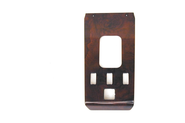 WK-107BC-6 URO Parts Auto Trans Shift Cover; Shift Cover Plate, Burl Wood