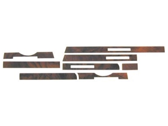 WK-107BS URO Parts Dash Strip Set; Premium Burl Wood
