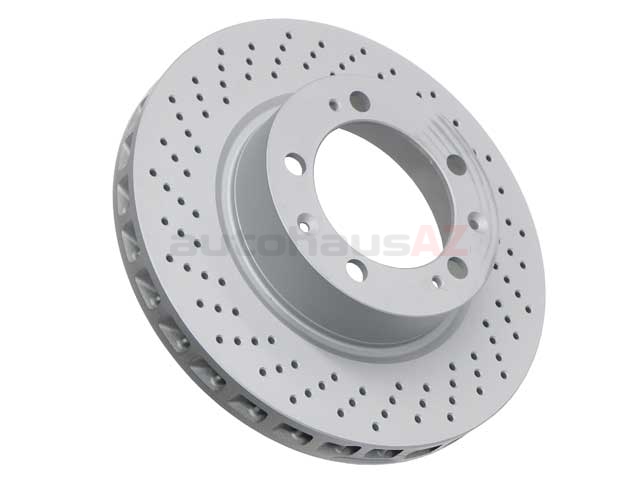 92835104360 Zimmermann Sport Z X-Drilled Disc Brake Rotor; Front Left