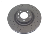 4634210712 Zimmermann Coat Z Disc Brake Rotor; Front Cross Drilled/Slotted, 375 x 36mm