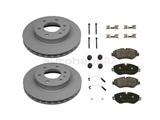 9064230000 Zimmermann Coat Z Disc Brake Pad and Rotor Kit; Front